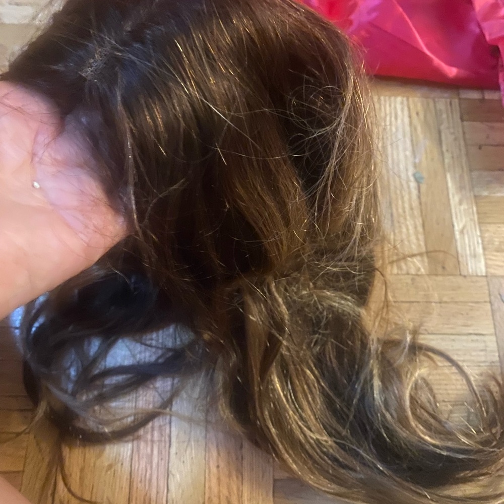 Real human hair caramel Brown Ombre Women's Hair wig. - Picture 2 of 5